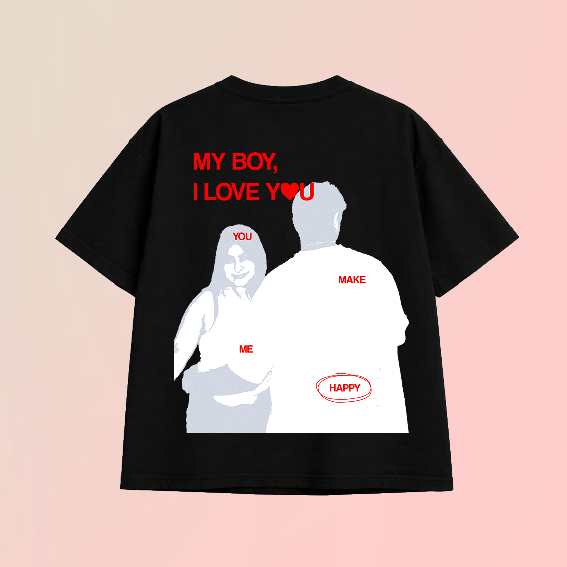Couple Poster T-shirt - Customizable